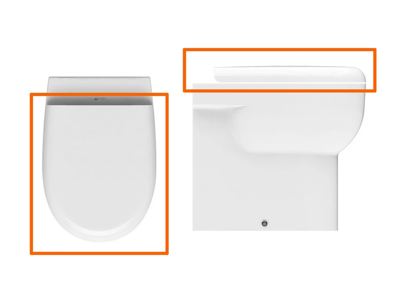 Sedile Wc Nemesi Con Soft-Close Bianco Lucido 1 Sedile Wc Nemesi Con Soft-Close Bianco Lucido