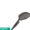 Doccetta Hansgrohe® Raindance Select E 120 3 Getti Nero Satinato