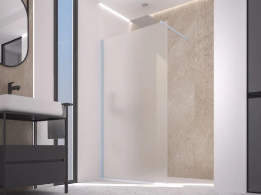 Doccia Walk In Zen 88 Cm H200 Cristallo 6 Mm Trasparente Blue Vintage -Sconto Lavabi bagno in Italia doccia zen walk in acidato blue vintage 7