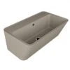 Lavabo Sospeso/Appoggio Wynn 70X40Xh.25 In Ceramica Opaco Matera