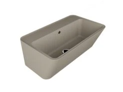 Lavabo Sospeso/Appoggio Wynn 70X40Xh.25 In Ceramica Opaco Matera