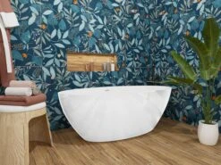 Vasca Freestanding Nemo5 Solid Surface 150X70 Bianco Lucido